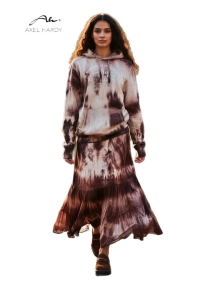 Romantic Silk Layers  Tiered Skirt