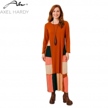 Fashionable and comfortable   colorful  fine soft knitted dress vegan cashmere